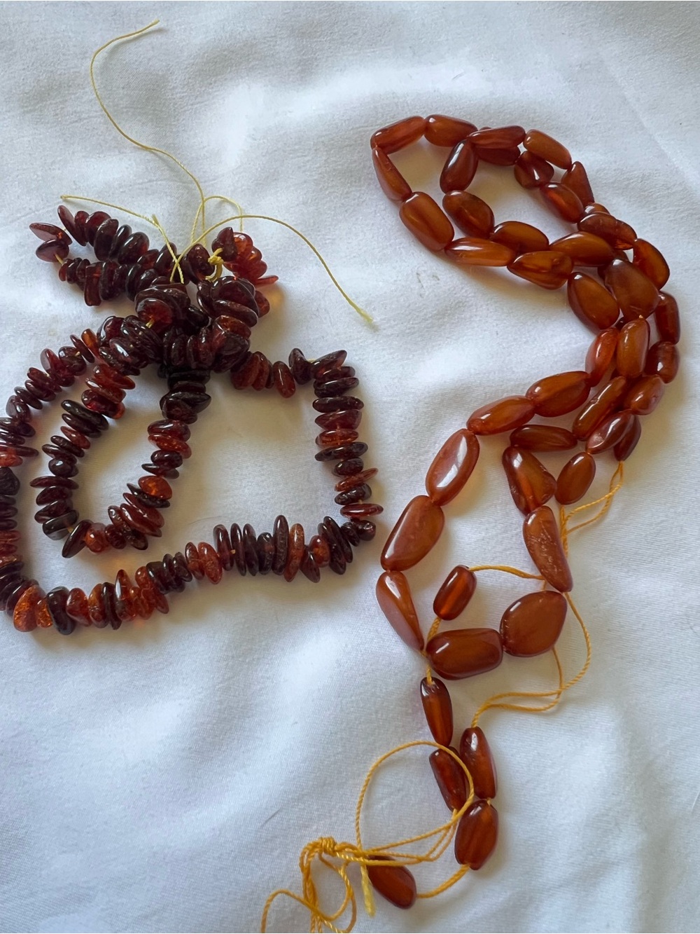2 strands of real Amber. Butterscotch and Baltic 16” & 24” - Picture 2 of 5